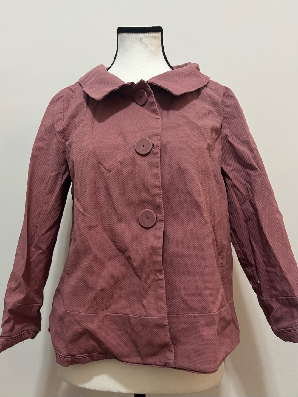 dusty rose pink jacket